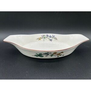 Vintage Woodhill Fine Bakeware Floral Design Oval Baking‎ Dish Oven Microwave